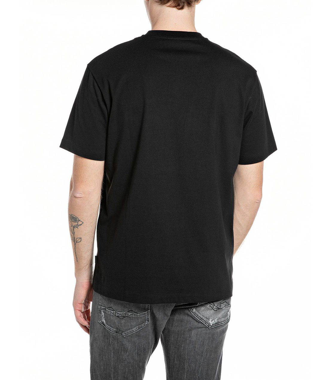 ベーシックジャージープリント Tシャツ 詳細画像 ブラック 2